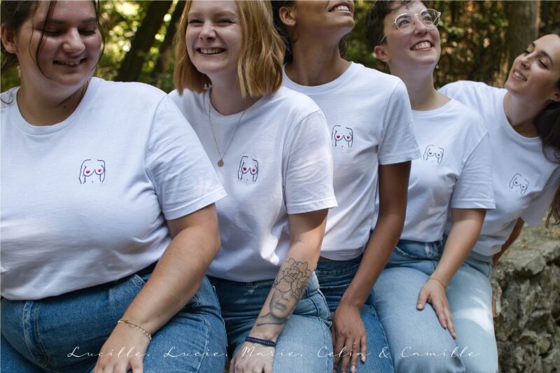 t-shirt brodés féminin toutes tailles