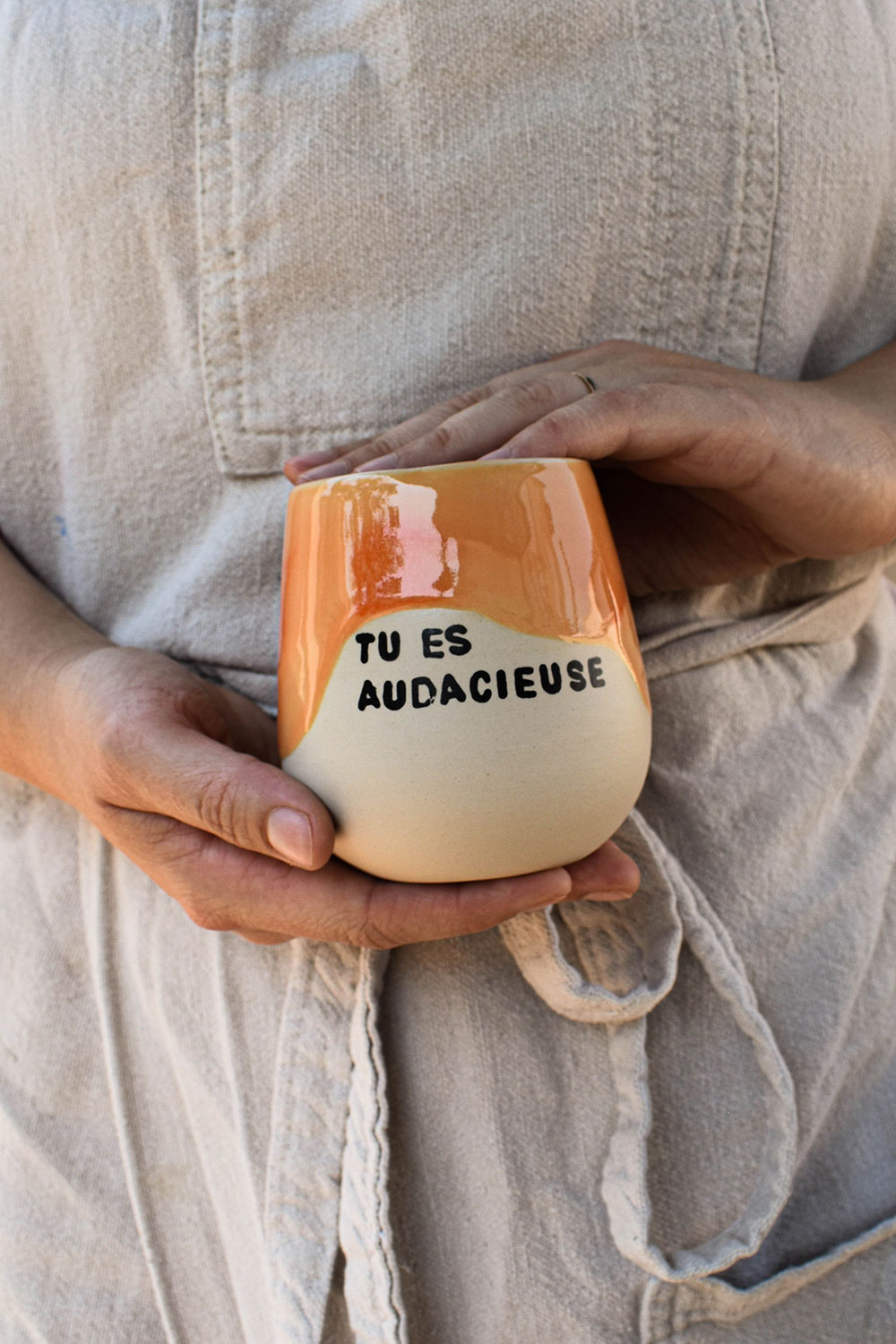 grandes tasses compliments orange
