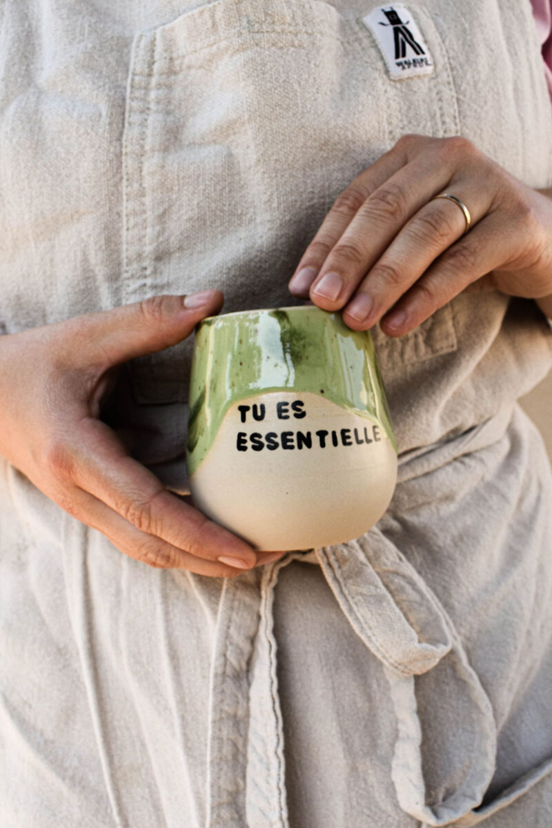 grandes tasses compliments verte