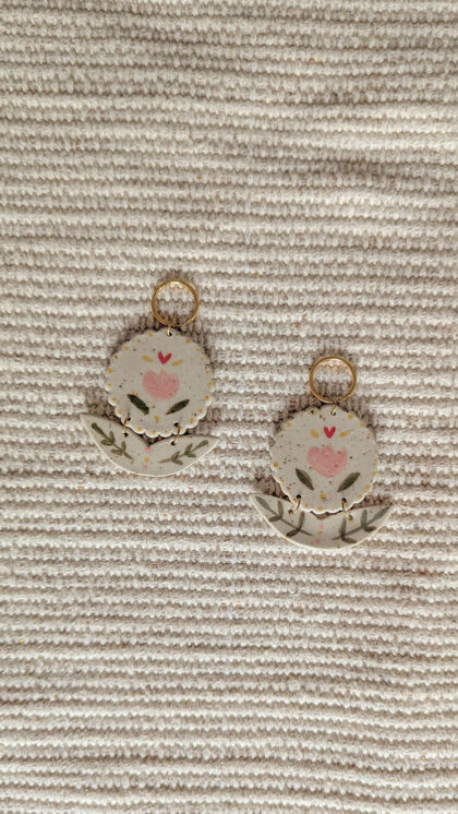 Boucles d'oreilles pâquerettes - Celiart x Lmz Océane