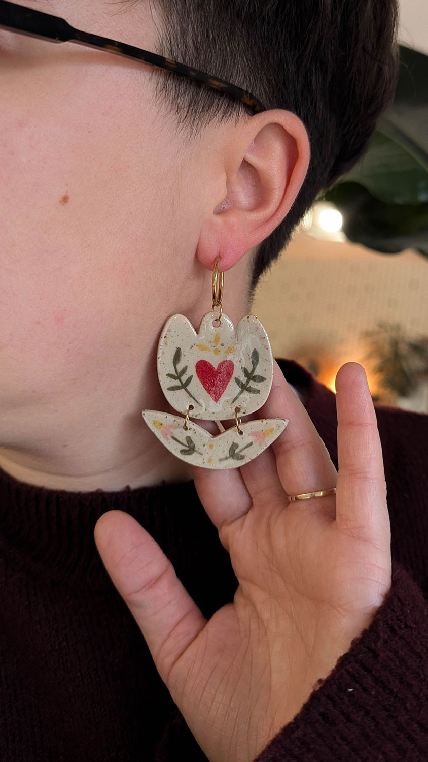 Boucles d'oreilles tulipes - Celiart x Lmz Océane – Image 4