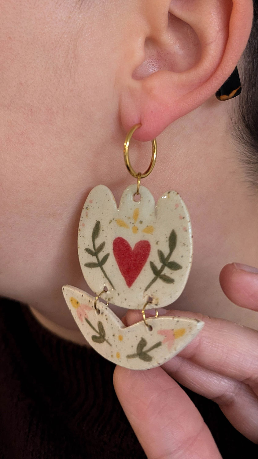 Boucles d'oreilles tulipes - Celiart x Lmz Océane – Image 3