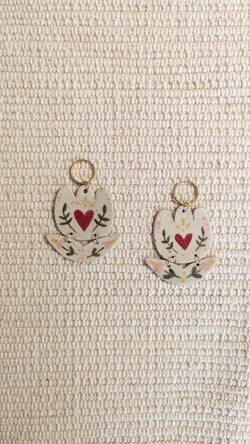 Boucles d'oreilles tulipes - Celiart x Lmz Océane