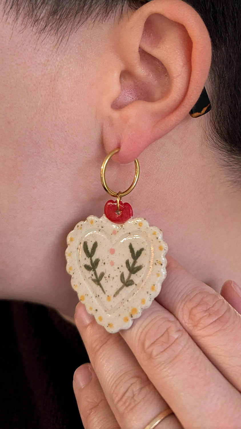 Boucles d'oreilles coeur - Celiart x Lmz Océane – Image 4