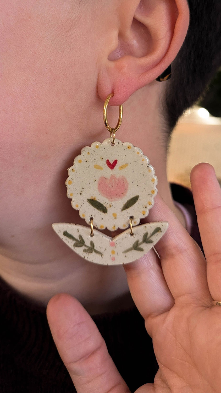 Boucles d'oreilles pâquerettes - Celiart x Lmz Océane – Image 3