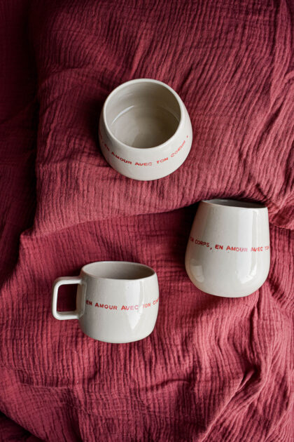 trio de tasses en amour avec