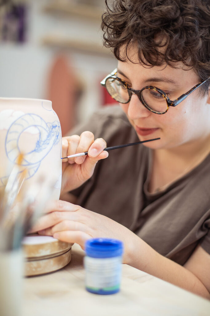 peinture sur céramique